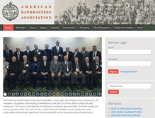 Tablet Screenshot of americanbandmasters.org